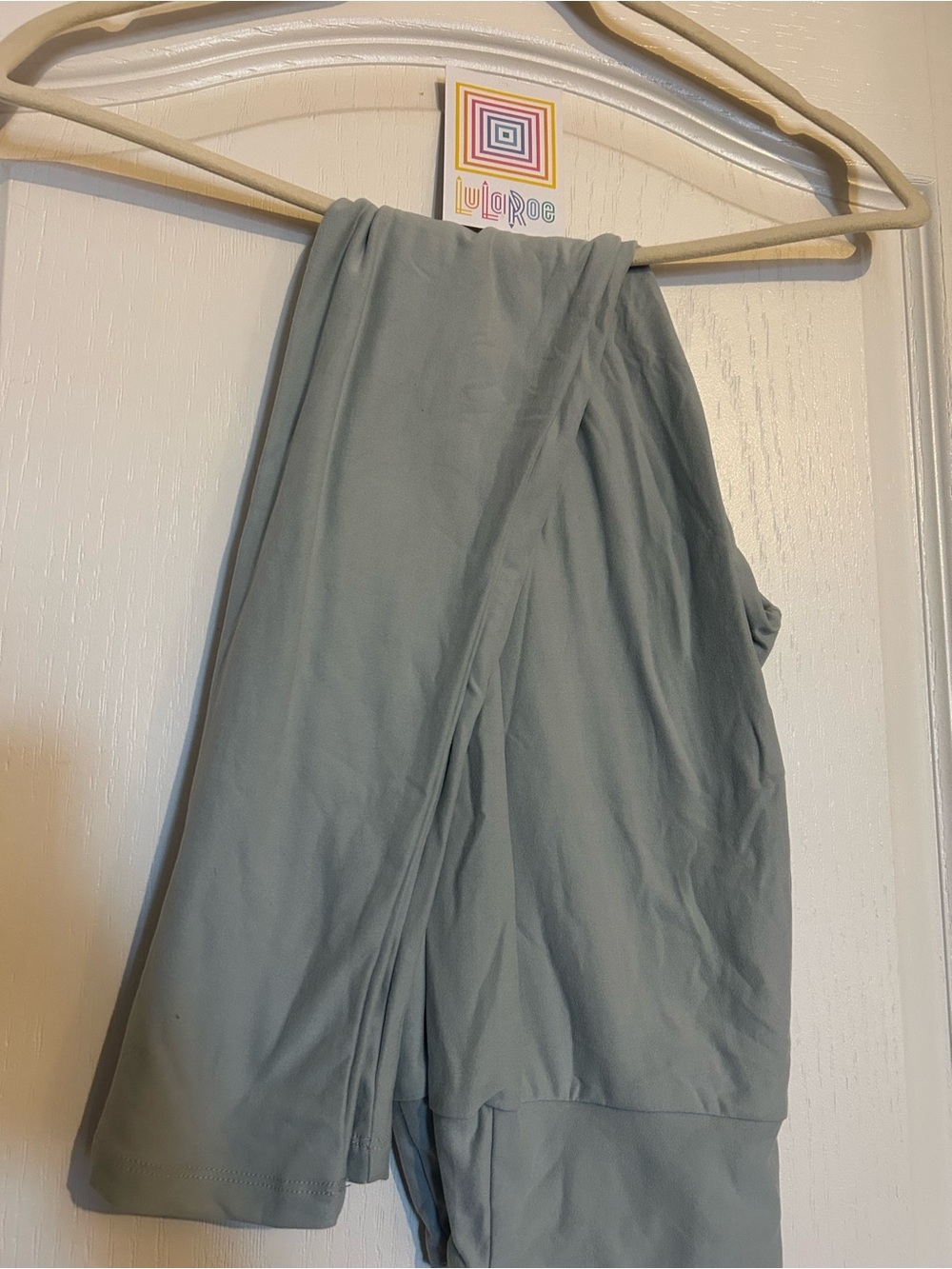 LuLaRoe Soft Sage Green Gray Leggings One size new